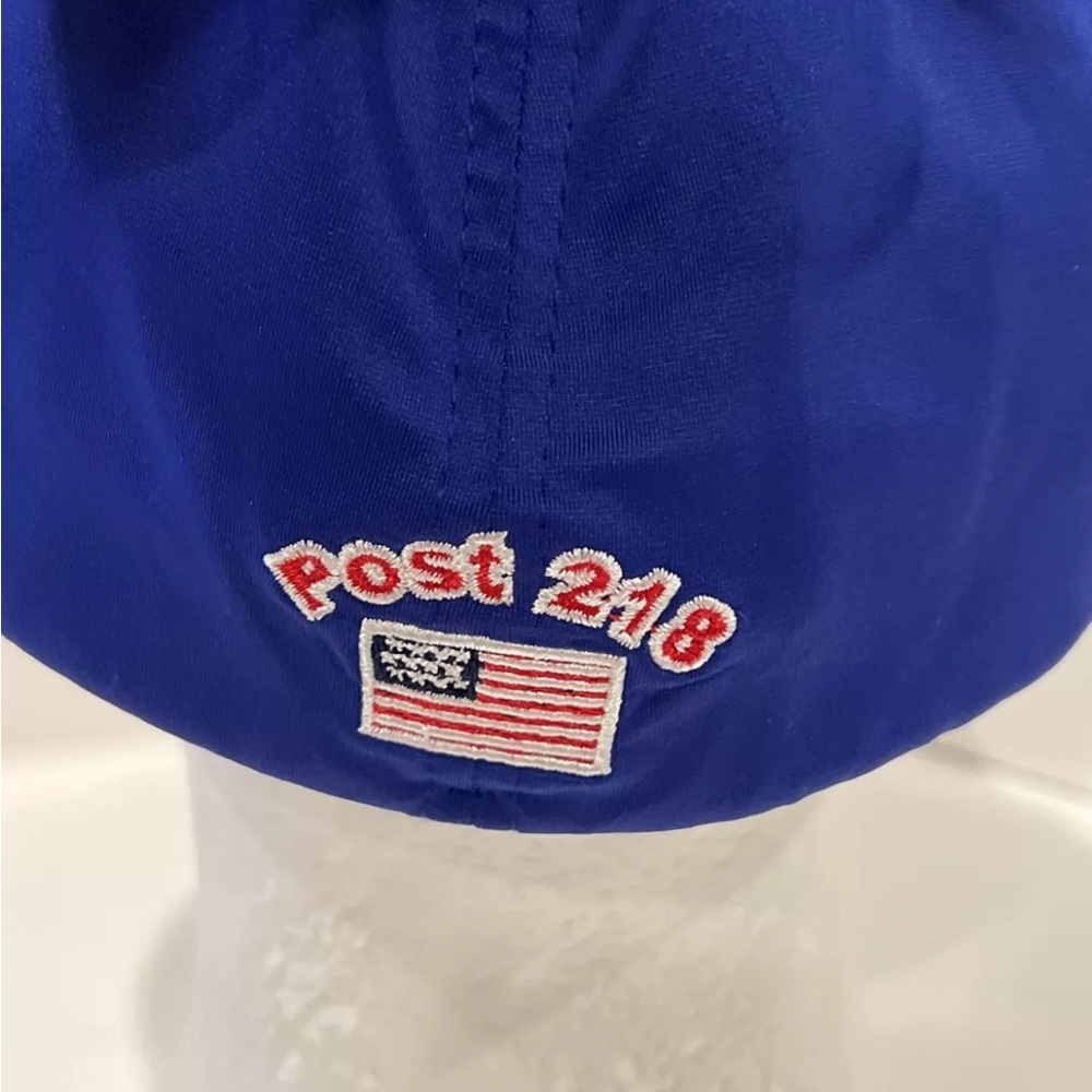 American Legion Post 218 Veterans Military Zephyr Flag Baseball Hat Cap - Picture 4 of 7